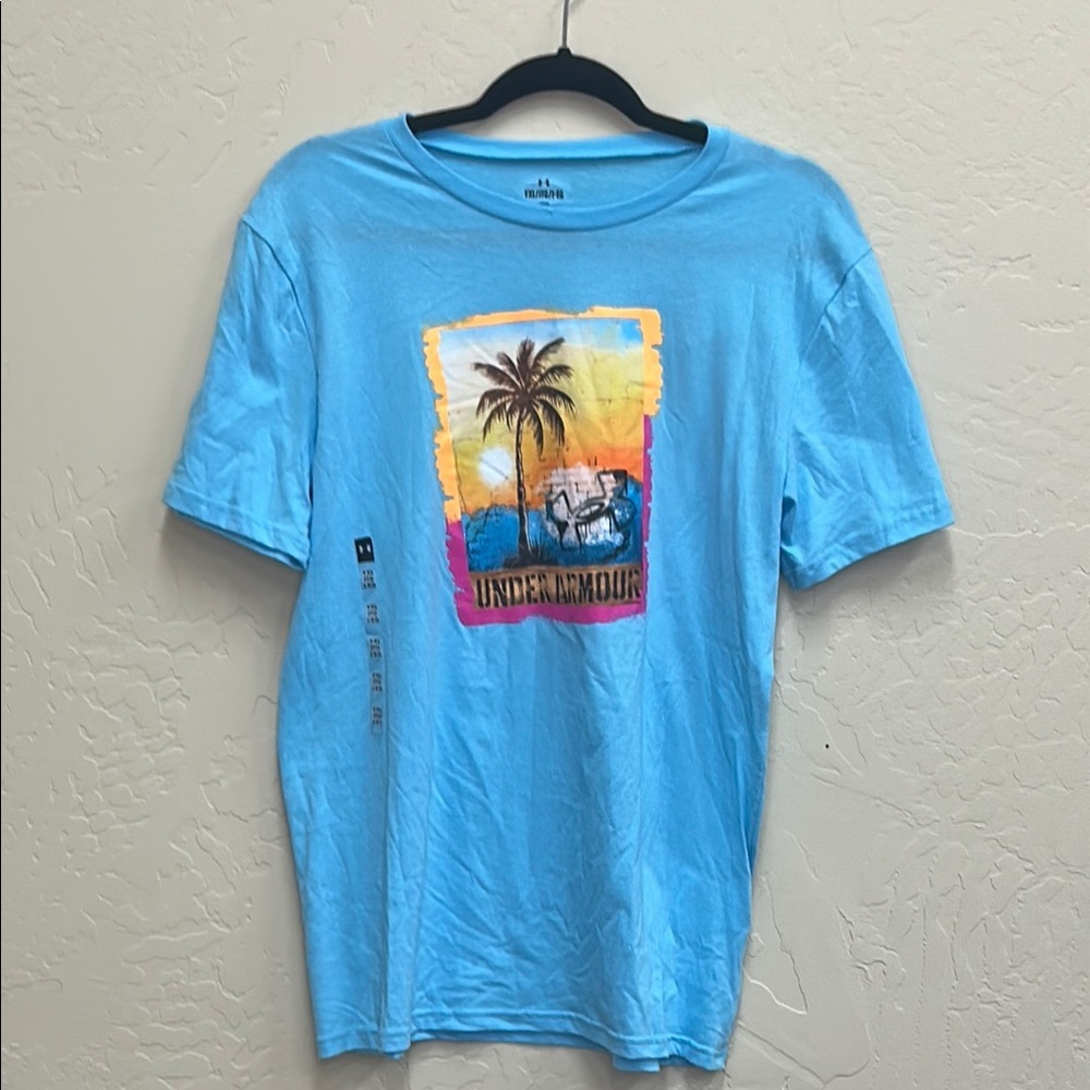 Under Armour Tropical Graphic Tee - Light Blue